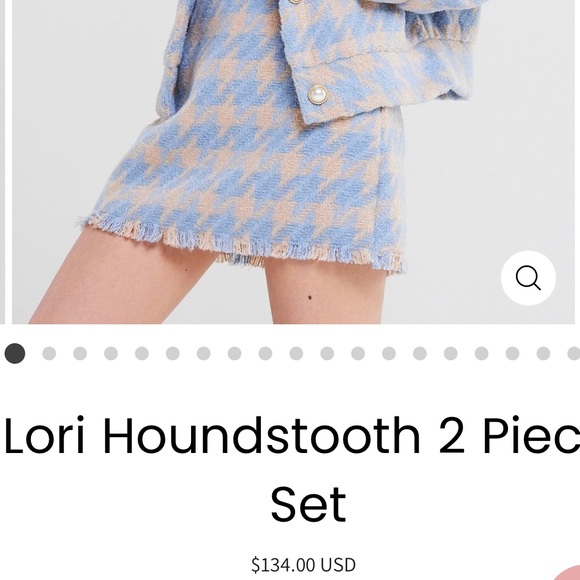 SOLD storets lori houndstooth 2-piece set - Picture 7 of 7